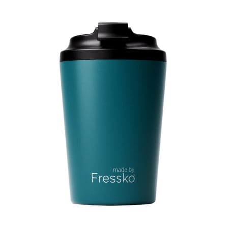 made by Fressko Camino İçi Seramik Çelik Kahve Bardağı Yalıtımlı Termal Kupa Mug 340 ml