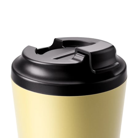 Made By Fressko Camino İ̇Çi Seramik Çelik Kahve Bardağı Yalıtımlı Termal Kupa Mug 340 Ml