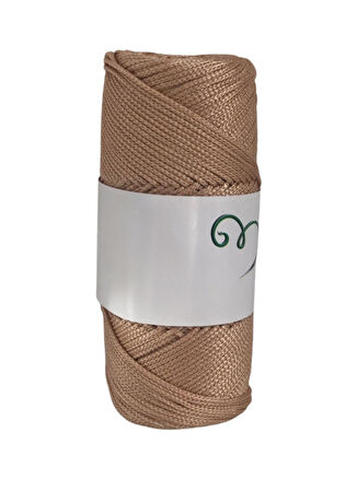 Makrome İpi 3mm Polyester Açık Karamel