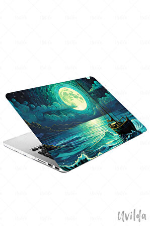MacBook Pro 14 A3401 A3185 A3112 A2992 A2918 A2779 A2442 uyumlu Derin 18 Şeffaf Msoft Gece ve Deniz