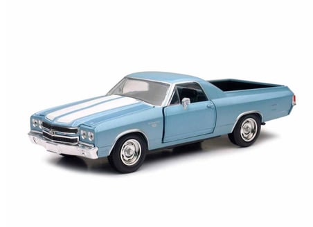 New Ray Koleksiyon 1 / 24 Ölçek 1962 Chevrolet İmpala SS Mavi Pickup Model Metal Araba