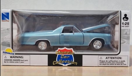 New Ray Koleksiyon 1 / 24 Ölçek 1962 Chevrolet İmpala SS Mavi Pickup Model Metal Araba