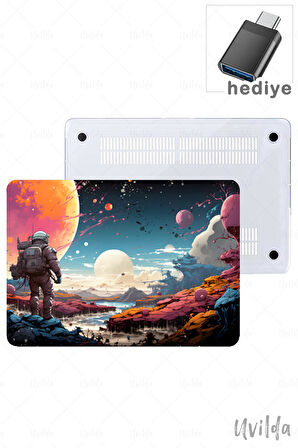 MacBook Pro 16 A2780 uyumlu Kaos-22 Msoft UV Kapak Macera Astronot