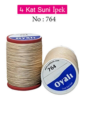 Oyalı 4 Kat Suni İpek İplik İğne Oyası Boncuk İpi Tığ Oyası No:764