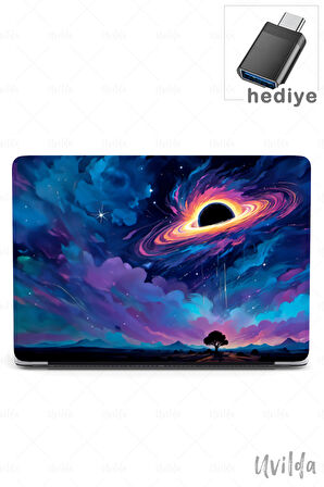 MacBook Air 13.6 A3113 A2681 uyumlu Kaos-6 Msoft Kab Kozmik Gökyüzü