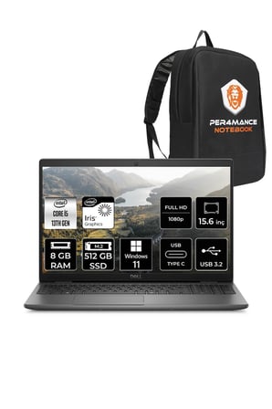 Latitude 3550 i5 1335U 8GB 512GB SSD 15.6'' FHD W11P N015L355015 & PER4 ÇANTA