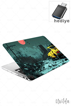 MacBook Pro 16 A2485 uyumlu Otomo-7 HD Ultra Msoft Issız Gece ve Ay