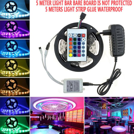 5 Metre Rgb Şerit Led Seti-İç ve Dış Mekan Silikonlu-Tak Çalıştır (5671) gotlthmngoxx