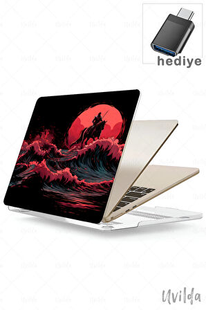 MacBook Pro 13 A2338 A2289 A2251 A2159 A1989 A1708 A1706 uyumlu Nefes-11 UVMsoft Kızıl Dalgalar
