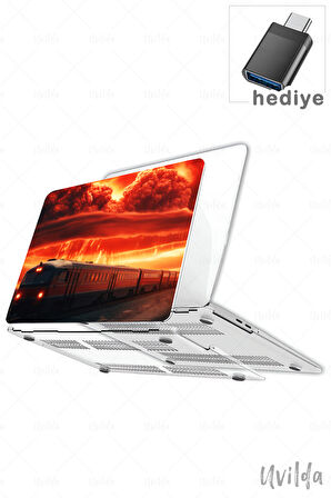 MacBook Pro 14 A3401 A3185 A3112 A2992 A2918 A2779 A2442 uyumlu Kaos-15 UV Lans Msoft Kıyamet Treni