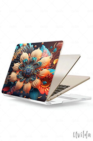 MacBook Air 13.6 A3113 A2681 uyumlu Derin 21 Msoft Koruma Sürreal Çiçekler
