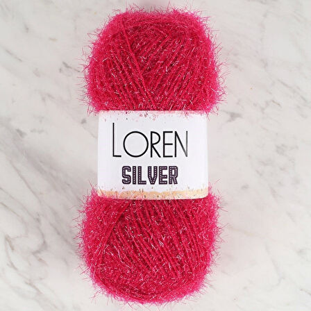 Loren Silver Fuşya El Örgü İpi - RS0022 - 34078
