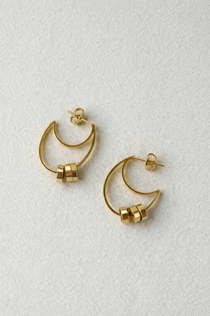 Çelik Gold Tasarım Leezy Küpe -kararma Yapmaz-