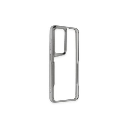 Samsung Galaxy A24 4g Kılıf Boyi Silikon Kapak - Gümüş