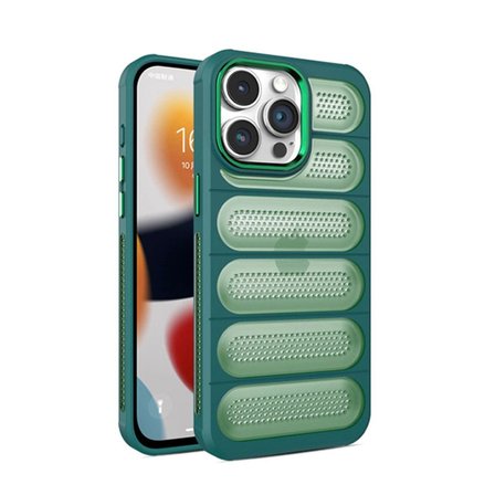 Apple İphone 14 Pro Max Kılıf Airmax Silikon Kapak - Koyu Yeşil
