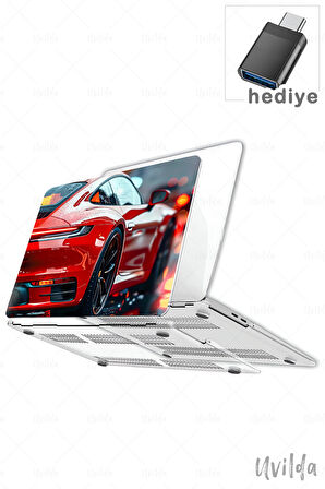 MacBook Pro 14 A3401 A3185 A3112 A2992 A2918 A2779 A2442 uyumlu Otomo-23 Msoft Fit Baskılı Yağmur Kırmızı 911