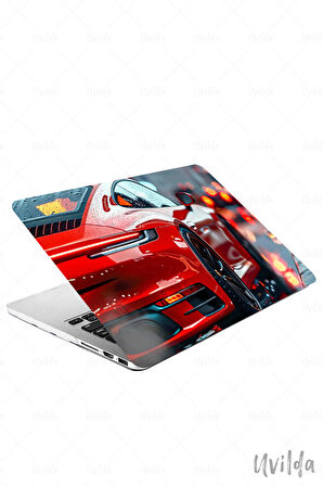 MacBook Pro 14 A3401 A3185 A3112 A2992 A2918 A2779 A2442 uyumlu Otomo-23 Msoft Fit Baskılı Yağmur Kırmızı 911