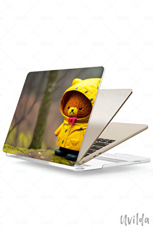 MacBook Air 13.6 A3113 A2681 uyumlu Kaos-20 PVC Msoft Kapak Yağmur ve Teddy