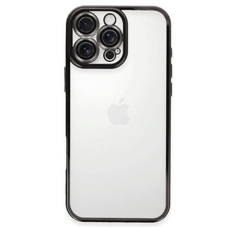 Apple İphone 16 Pro Kılıf Razer Lensli Silikon - Siyah
