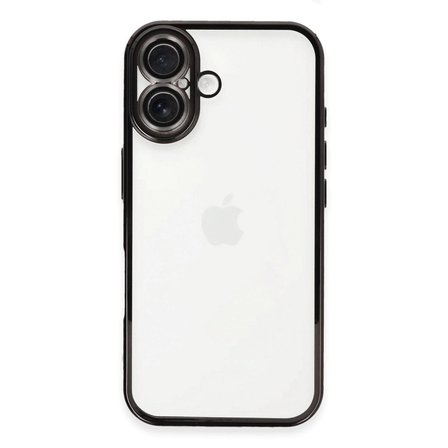 Apple İphone 16 Plus Kılıf Razer Lensli Silikon - Siyah