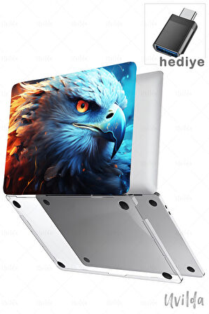 MacBook Air 15 A3114 A2941 uyumlu Nefes-12 PVC Msoft İlâhi Kartal