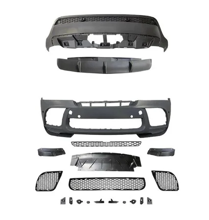 BMW X6:E71 2007-2014 Gövde Kiti Ön PDCli Arka Difüzör M Performance 51192162471S1 Wender