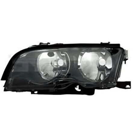 BMW Komple Far E46 Sol; Siyah -Coupe- 2002-03