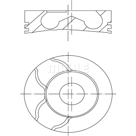 Opel Astra H Vectra C 2004-2009 Piston Sekman 82.00 STD 93178375 Goetze