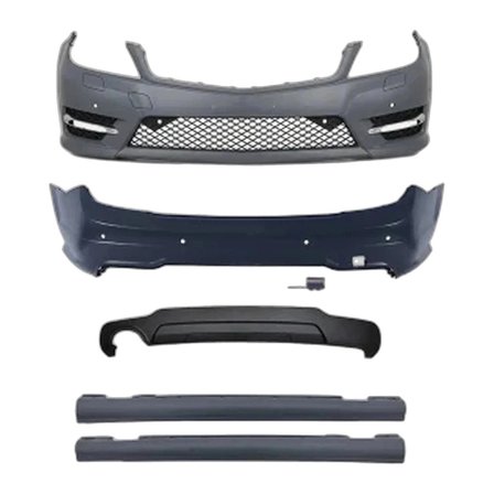Mercedes W204 2011-2013 Gövde Kiti F Yık Lı PDC Ön Arka O Egz Çıkışlı Marşpiyelli AMG A2042102 Wender