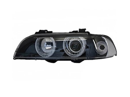 BMW E39 2001-2003 Komple Far Sol Siyah Beyaz Sinyal 63126902425 Wender