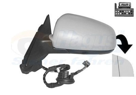Audi A4 (8EC) 2005-2007 Ayna Cami Sol ISI ASF 8E0857535C Viewmax