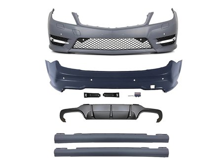 Mercedes W204 2011-2013 Gövde Kiti F Yık Lı PDCli Ön Arka 00 Çıkış Mrşp Li Si̇sli AMG C63 2048808847
