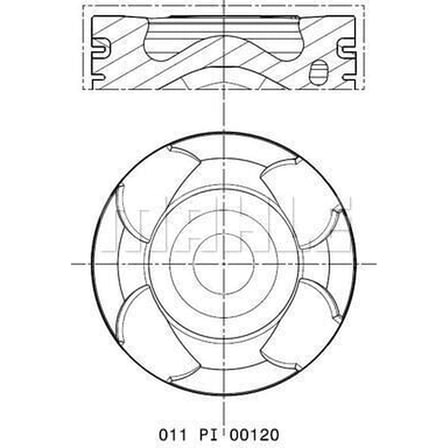 Opel Astra J B 1.6DTL 14 Astra K B 1.6DTL 15 2014-2015 Piston Sekman 79.70 STD 55577552 Goetze