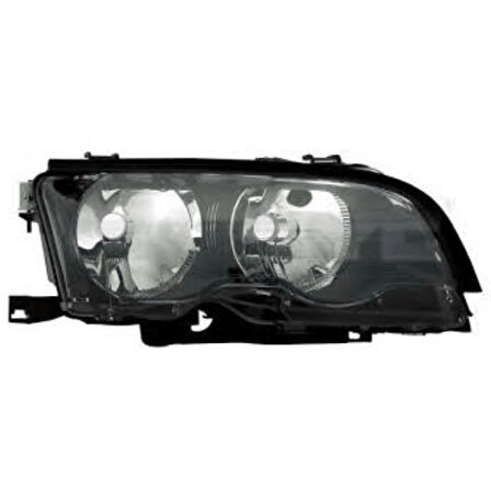 BMW Komple Far E46 Sağ; Siyah -Coupe- 2002-03