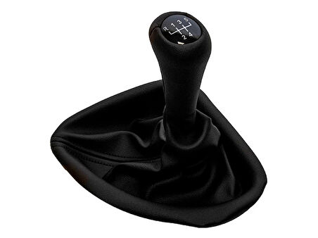 BMW Topuzlu Vites Körüğü E39 -5 İleri- Man.Şanz; Siyah Suni Deri