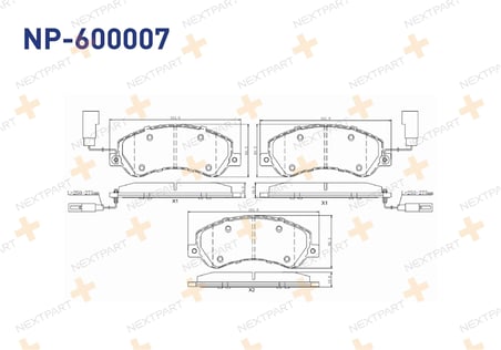 Ford Transit 2006-2014 Fren Balata Ön Fisli ME6C1J2K021AA Nextpart