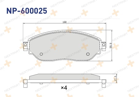 Renault Trafic 2015- Fren Balata Ön 410601073R Nextpart