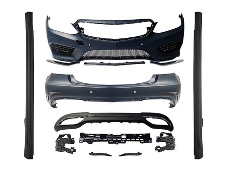 Mercedes W212 2013-2016 Gövde Kiti PDCli Ön Arka OO Egz Çıkışlı Marşpiyelli AMG 2126980154 Wender