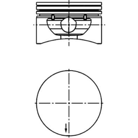 Opel Astra Z16XE 2001-2005 Piston Sekman 79.00 STD 13101859 Goetze