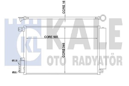 Opel Combo D Fiat Doblo Delphi Klima Radyatörü FR 50512105 Delphi