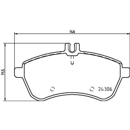 Mercedes-benz C 2007- Fren Balata Ön A005 420 0820 Nextpart