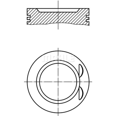 Opel Vectra B 2,0-16V X20XEV 1996-2000 Piston Sekman 86.00 STD 90487097 Goetze