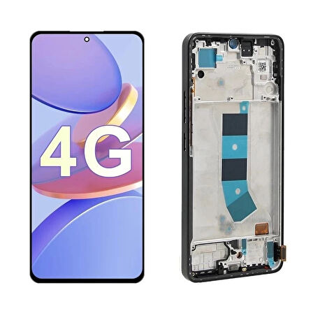 Xiaomi Uyumlu Redmi Note 13 4G Lcd Ekran Dokunmatik Mavi Çıtalı OLED