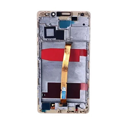 Huawei Uyumlu Mate 8 Lcd Ekran Beyaz Çıtalı