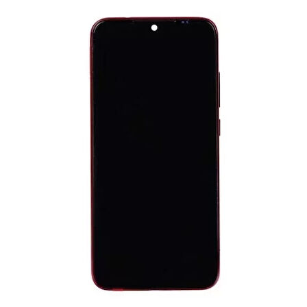 Xiaomi Uyumlu Redmi Note 7 Pro Lcd Ekran Kırmızı Çıtalı