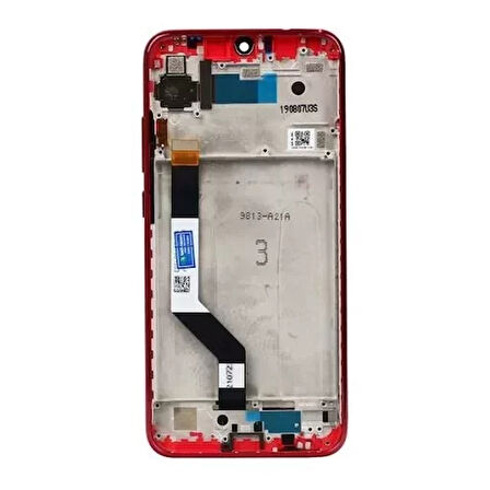 Xiaomi Uyumlu Redmi Note 7 Pro Lcd Ekran Kırmızı Çıtalı