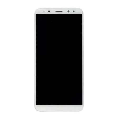 Huawei Uyumlu Mate 10 Lite Lcd Ekran Beyaz Çıtalı