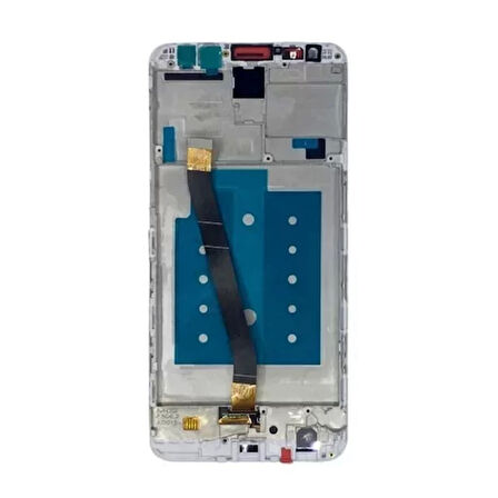 Huawei Uyumlu Mate 10 Lite Lcd Ekran Beyaz Çıtalı