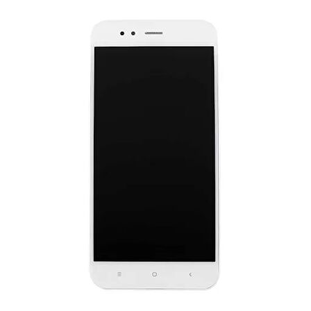 Xiaomi Uyumlu Mi A1 Lcd Ekran Beyaz Çıtalı
