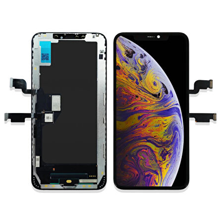 Apple Uyumlu iPhone Xs Max Lcd Ekran Dokunmatik Siyah OLED ALG